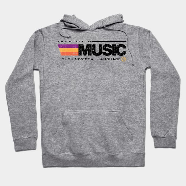 Music - Universal Language v2 Hoodie by Sachpica